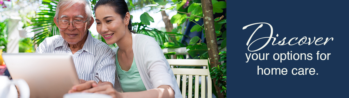 senior man with daughter